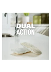 3M Scotch-Brite Greener Clean Dual Action Recycled Scrub And Wipe Pads 2 PCS