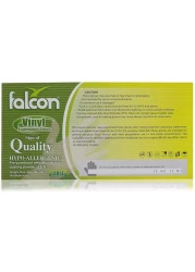 Falcon Vinyl Gloves, Powder Free, Large (1 Pack X 100 Pieces)