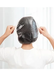 Generic 100-Piece Disposable Shower Cap Clear 8X6X2Inch Clear 8X6X2Cm