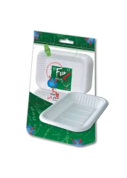 Fun Everyday Rectangular Plastic Tray White 1kg