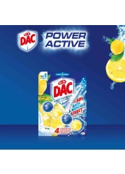 DAC Power Active Lemon Toilet Rim Block Duo Pack 100g