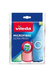 Vileda Microfibre Colours Cloths Pack of 8 and Microfibre Ultra Fresh Cloths Pack of 3