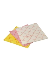 فيليدا قطعة قماش تنظيف متعددة الاستعمالات صفراء 3 قطع