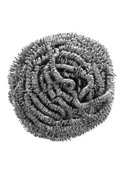 فيليدا غليتزي إينوكس سلك حلزوني من الفولاذ المقاوم للصدأ لتنظيف الأطباق 2 قطع - فضي