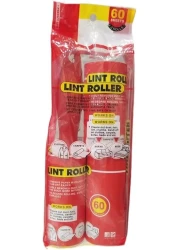 Lint Roller Clothes Brush, Pet Hair Remover, Value Pack/3 Rollers, RED,