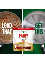 Fairy 1 Step Clean Plus Automatic Dishwasher Tablets Lemon Scent 20 Tablets 