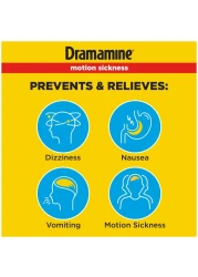 Dramamine Motion Sickness Original Travel Vial 12 Count 3 Pack