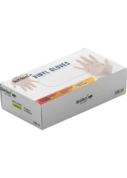 أوبتيتيكت قفازات فينيل خالية من البودرة 100 قطعة