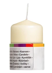 Bolsius Unscented Pillar Candles, Pack Of 4