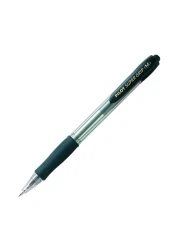 بايلوت سوبر غريب قلم حبر جاف قابل للسحب 4 قطع - أسود