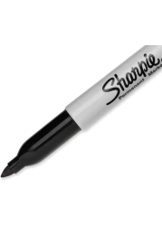 Generic Sharpie Permanent Marker, Fine Point, Black, Pack Of 3