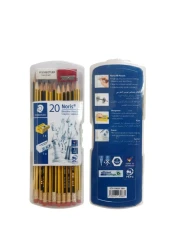 Staedtler Noris 122-HBA HB Pencils 2 PCS and Eraser with Sharpener