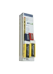 ستيدتلر نوريس أقلام HB قطعتان وممحاة 526N20 قطعتان مع مبراة 510-50 قطعتان