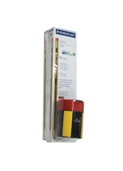 Staedtler Noris 122-HBA HB Pencils 2 PCS and Sharpener 511-004