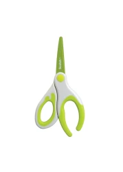 Scotch Designer Scissors 1581DS-Green. Stainless steel blade, 8 in (20cm). 1 scissor/card