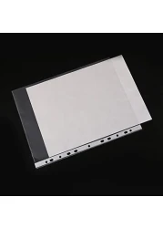 Generic Divine A4 File Organizer Clear Plastic Punched Pockets Document Folders (100 Pieces)