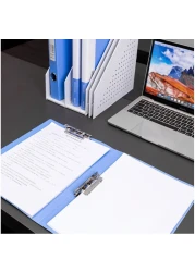 Aiwanto 2pcs A4 Sheet Holder Business File Clip File Resume Office Papers Holder Files Stationary Document Holder File
