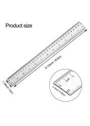 Lavish Premium Quality Clear Plastic 12 Inch Or 30 cm Ruler For Student School Office [10-Units]
