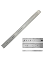 CRAFT MAGIC Heavy Duty Stainless Steel Ruler Set &ndash; 12 Inch (30 CM) Metal Rulers Pack of 2 Perfect Straight Edge for Precise and Accurate Measurements