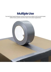24 Rolls Duct Tape, 2 inches x 15 yards Strong Adhesive Silver Tape for Packing, Kitchen Home, Office, Indoor &amp; Outdoor Use