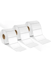 6000 Thermal Labels Permanent Adhesive Size 60mm x 40mm Label Sticker Paper Replacement Barcode Sticker 1000/Roll