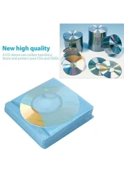 Generic 100Pcs Cd Dvd Double Sided Cover Storage Case Pp Bag Sleeve Envelope Provide Storage &amp; Protection For Your Cd &amp; Dvd, Random