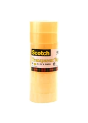 Scotch Transparent Tape 508 Clear Pack of 8