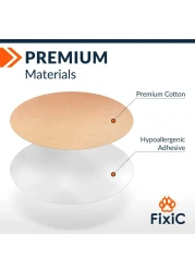 Fixi Adhesive Patches 25 Pack 3 12 Good for Libre 1 2 3 G7 Guardian Waterproof Adhesive Patches Libre Adhesive Covers PreCut The Best Fixation for Your Sensor Tan