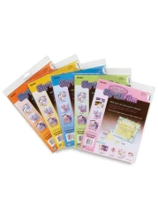 Grafix KSF6C Film Clear 85 x 11 Pack of 6 Transparent Sheets Design Your Art and Shrink It to Create Jewelry Embellishments Paper Crafts Gift Tags Ornaments and More 85x11 6 Count
