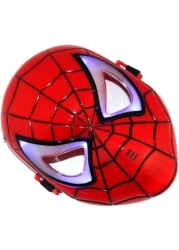 LED Glowing Superhero Halloween Light Spider Man Mask Children's Cartoon Mask Spider-man Toy Glow with Lamp Spiderman Mask