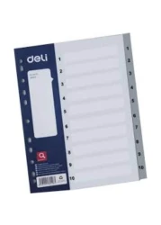 ديلي فواصل A4 ملونة من 1 إلى 10.