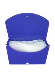 Maxi Expanding File with String A4 Size 13 Tab Blue