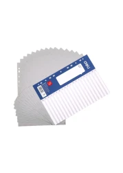 Deli PP Index Dividers A-Z 20 Sheets