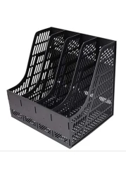 Joyelife Plastic Desktop Shelf 4 Sections Magazine File Document Folder Book Frames Dividers Cabinet Shelve Display and Storage Organiser for Home or OfficeBlack