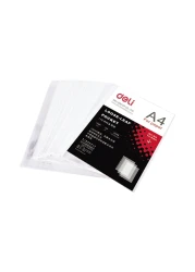 Deli A4 Size Sheet Protector Clear 20 PCS