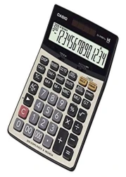 Casio Dual Power 14 Digit Financial Calculator Black/Silver