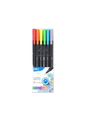 Deli Linkus Fine Liner Pen Multicolour 1.5mm 6 PCS
