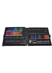 Generic 168Pcs Drawing Pen Art Set Kit Painting Sketching Color Pencils Crayon Oil Pastel Water Color Glue With Case For Children Kids