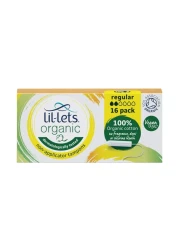 Lil-Lets Organic Non-Applicator Regular White 16 Tampons
