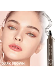 BINGBRUSH Eyebrow Pencil Micro 4 Point Ink Pen by Brow Stylist - Eye Makeup Lift &amp; Snatch Eyebrow Pen Kits Long-Lasting Waterproof Natural Eyebrow Hair (1Pc 02# Dark brown)