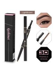 Eyebrow Pencil 2 Packs Waterproof SmudgeProof Brow Pencil with Brow Brush Automatic Eye Brow Makeup Kit Light Brown1