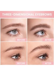 Soap Brows Kit,2Pcs/Set Eyebrow Freeze Styling Wax,Waterproof Long-lasting Eyebrows Enhancer Shaping Clear Tint Gel, Eye Brow Makeup Balm Pomade Cosmetics (2pc 04#)