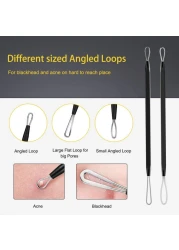 Pimple Popper Tool Kit Boxoyx 10 Pcs Blackhead Remover Comedone Extractor Kit with Box for Quick and Easy Removal of Pimples Blackheads Zit Removing ForeheadFacial and Nose Black