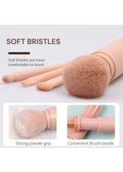 مجموعة فرش مكياج متعددة الأغراض من Mei Lifestyle مكونة من 4 قطع مناسبة للسفر