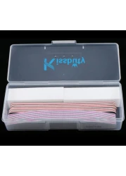 Kissbuty 12PCSBox Mixed Nail File Manicure Pedicure 2pcs White Buffer Block5pcs Emery Board Black5pcs Emery Board White Nail Files