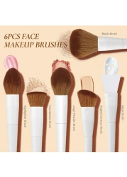 Makeup Brushes With Case 20PCs Professional Makeup Brush Set Foundation Powder Eyeshadow Brush Set Eyebrow Concealer Contour Travel Brushes Kit with Holder 2 Powder PuffWhite