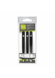 QVS Tip Tweezer Set Black 3 PCS