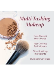 Mineral Fusion Pressed Powder Foundation Warm 3 MedTan Skin wYellowish Undertones Age Defying Foundation Makeup with Matte Finish Talc Free Face Powder Hypoallergenic CrueltyFree 032 Oz