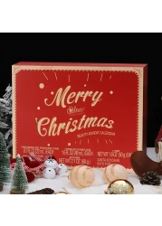 2024 Limited Edition Advent Calendar Christmas Gifts Bath Sets for Women 24pcs Spa Gift Set HandFoot Cream Body Scrub Bubble Bath Shampoo Candles Keychain Body Lotion Shower Gel Bath Bomb