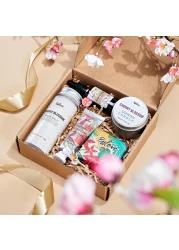Gifts for Women BFFLOVE Gift Set for Women 5pcs Cherry Blossom Spa Set Birthday Gifts for Women with Massage Oil Scented Candle Bath Salts Hand Cream Mothers Day Gifts